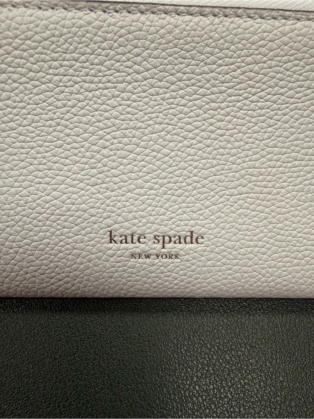 Kate Spade Pebbled Leather wallet in Pale Blue